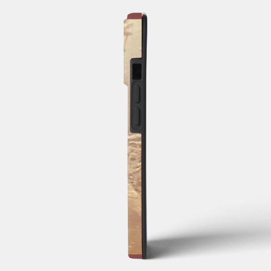 Santa claus and snowman in snowfall Case-Mate iPhoneケース (裏面 / 左)