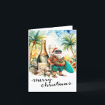 SANTA CLAUS atハワイビーチfor Christmas シーズンカード<br><div class="desc">熱帯の魅力のtouchで暖かい休日の願いを送信！このフェスティバルグリーティングカードリラックスは、美しいハワイアンビーチでサンタクロースの機能を備え、サンタクユニークラスはあなたのクリスマスの挨拶にしゃれているもたらす。中には、愛する人にメリークリスマスと新年を祈る明るいメッセージが入る！休日の島の暖かさを鑑賞する友人や家族に最適。楽園のクリスマスの本質を捉えた楽しいカードで喜びとアロハを広げよう！</div>