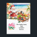 SANTA CLAUS atハワイビーチfor Christmas ポストカード<br><div class="desc">トロピ祝ッカルなツイストの季節！このフェスティバル招待カードは、美しいハワイアンビーチで晴れた日を楽しむサンタクロースを備えている。休日のパーティー、ビーチの集まり、家族の集まりに最適な、このカードはおもしろいとクリスマスのお祝いのシーンを設定ユニークする。ルアウ（ハワイ式宴会）カスタマイズスタイルの饗宴、居心地の良いビーチの焚き火、楽しい休日の集まりなど、フェスティバル精神に参加する招待状の友人や家族への詳細。このクリスマスをアロハのtouchで思い出せ！</div>