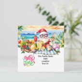 SANTA CLAUS atハワイビーチfor Christmas 招待状 (スタンド正面)