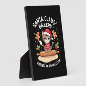 Santa Claus Bakery Kneaded To Purrfection Christma フォトプラーク (側面)