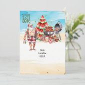 SANTA CLAUS Beachyと7月のクリスマス 招待状 (スタンド正面)