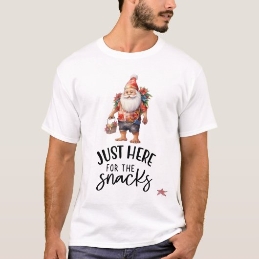 SANTA CLAUS Beachyと7月のクリスマス Tシャツ (正面)