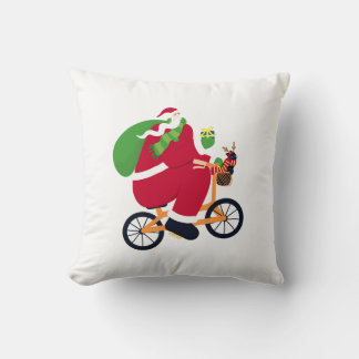Santa Claus bike  クッション