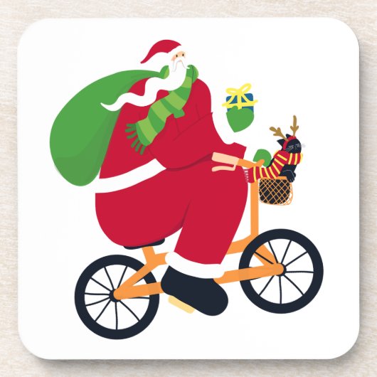 Santa Claus bike コースター (正面)