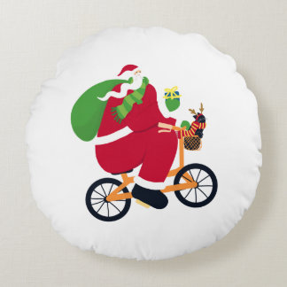 Santa Claus bike  ラウンドクッション