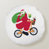 Santa Claus bike  ラウンドクッション (裏面)