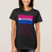 Santa Claus Bisexual Pride Flag Matching Christmas Tシャツ (正面)
