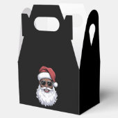 Santa Claus Black Xmas Santa Afro African American フェイバーボックス (オープン)