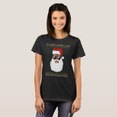 Santa Claus Black Xmas Santa Afro African American Tシャツ (正面フル)