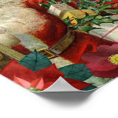 Santa Claus bringing gifts and presents ポスター (角)