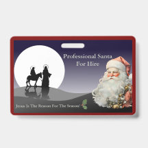 Santa Claus Business Card Jesus Is The Reason