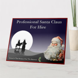 Santa Claus Business Card Jumbo Mailer カード