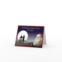 Santa Claus Business Card Mailer