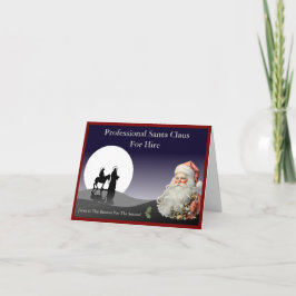 Santa Claus Business Card Mailer シーズンカード
