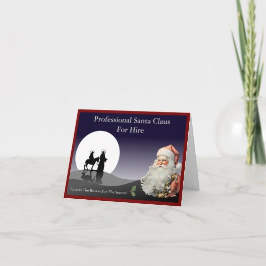 Santa Claus Business Card Mailer シーズンカード (正面)