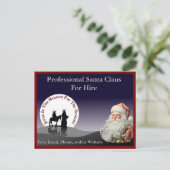 Santa Claus Business Card Postcard ポストカード (スタンド正面)