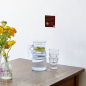 Santa Claus Business Card Print Gold  箔ポスター (レイダウン (キッチン))