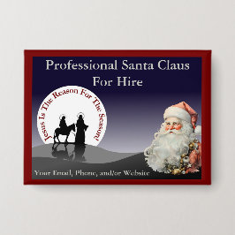 Santa Claus Business Pin Button 缶バッジ