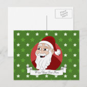 Santa Claus Cartoon シーズンポストカード (正面/裏面)