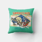 Santa Claus Chocolate Accent Pillow クッション (裏面)