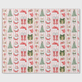 Santa Claus, Christmas ラッピングペーパー (フラット)