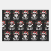 Santa Claus Christmas Big Nick Energy Party Funny ラッピングペーパーシート (正面)