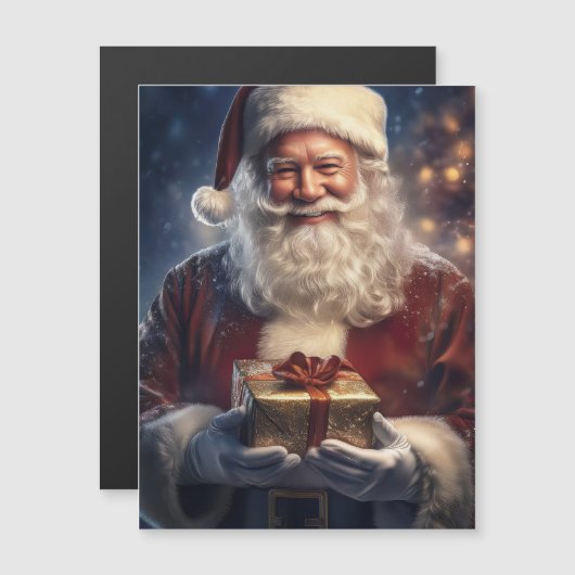 Santa Claus Christmas Card Magnet (正面/裏面)