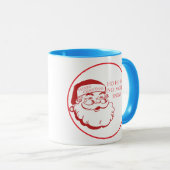 Santa Claus Christmas Coffee Mug Cute & Funny マグカップ (正面右)