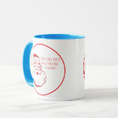 Santa Claus Christmas Coffee Mug Cute & Funny マグカップ (正面左)