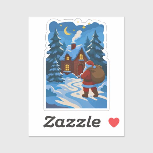 Santa Claus Christmas decorative vinyl シール (シート)