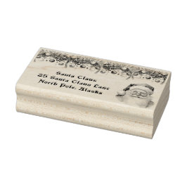 Santa Claus Christmas Garland North Pole  ラバースタンプ