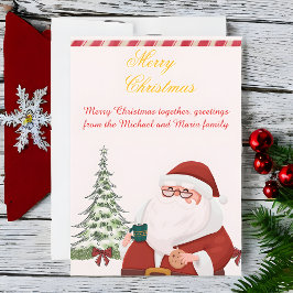 `Santa Claus Christmas Greeting Card セーブザデート
