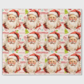 Santa Claus Christmas Large Scale ラッピングペーパー (フラット)