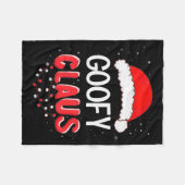 Santa Claus Christmas Matching Costume  フリースブランケット (正面(横))