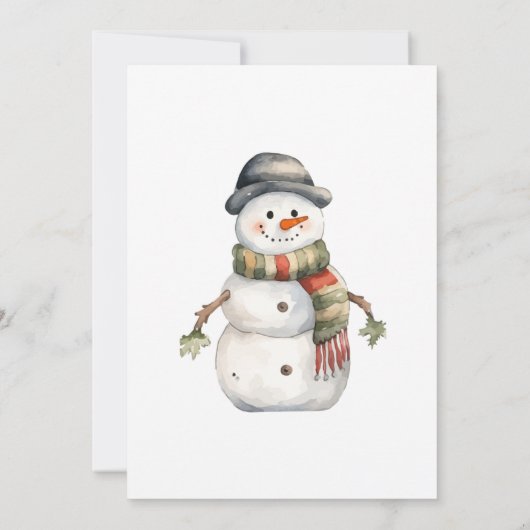 Santa Claus Christmas Party 招待状 (裏面)