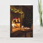 Santa Claus Coming Down the Chimney カード (正面)