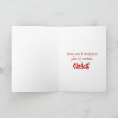 Santa Claus Coming Down the Chimney カード (内部)