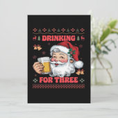 Santa Claus Couple Chirstmas  サンキューカード (スタンド正面)