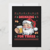 Santa Claus Couple Chirstmas  サンキューカード (裏面)