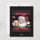 Santa Claus Couple Chirstmas シーズンカード (裏面)