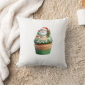 santa claus cupcakes cushion クッション (ブランケット)