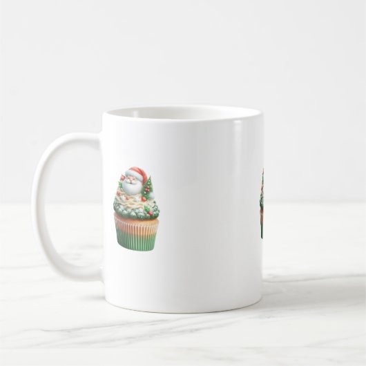 santa claus cupcakes mug コーヒーマグカップ (左)