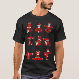 Santa Claus Doing Yoga Funny Christmas Sweat Tシャツ