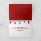 Santa Claus Driving a Speedboat カード (内部)