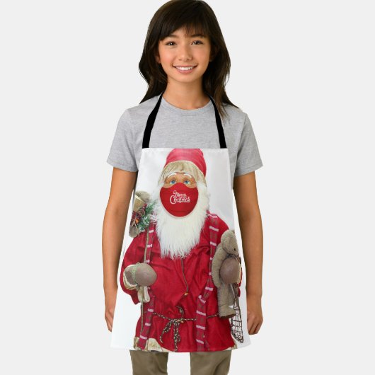 Santa Claus Face Mask エプロン (インサイチュ)