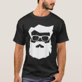 SANTA CLAUS FACE Sunglasses with Beard Xmas Funny  Tシャツ (正面)