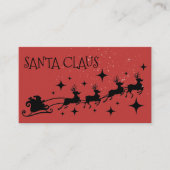 Santa Claus for hire 名刺 (正面)