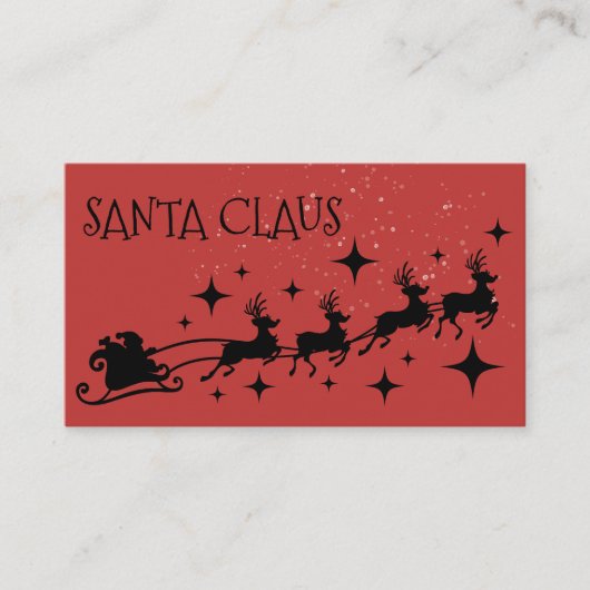 Santa Claus for hire 名刺 (正面)