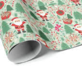 Santa Claus Gift Wrapping Paper ラッピングペーパー (ロールコーナー)